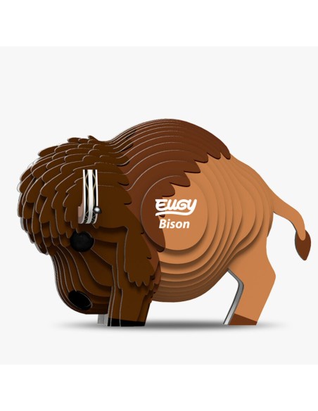 Eugy puzzle Bison 3D en carton