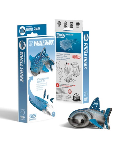 Eugy puzzle Requin baleine 3D en carton