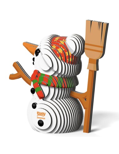 Eugy puzzle Bonhomme de neige 3D en carton