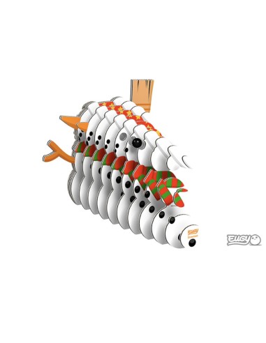 Eugy puzzle Bonhomme de neige 3D en carton