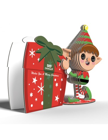 Eugy puzzle Elfe de noël 3D en carton