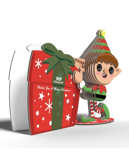 Eugy puzzle Elfe de noël 3D en carton