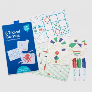 6 jeux de voyage en silicone - Super Petit