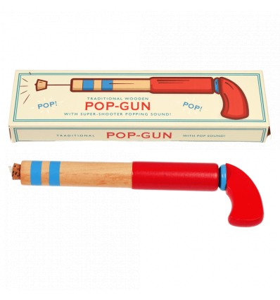 Pistolet à bouchon en bois - Rex