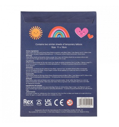 Tatouages temporaires Cosmic Love - Rex London
