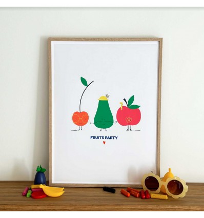 Affiche Fruits party - Mariisore