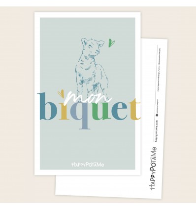 Carte Mon biquet - Happypotame