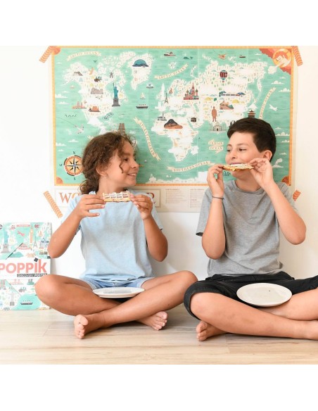 Poster & stickers Tour du Monde - Poppik