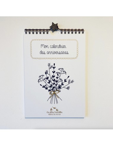 Calendrier perpétuel des anniversaires - Les Petites Hirondelles