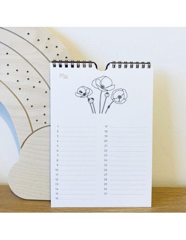 Calendrier perpétuel des anniversaires - Les Petites Hirondelles