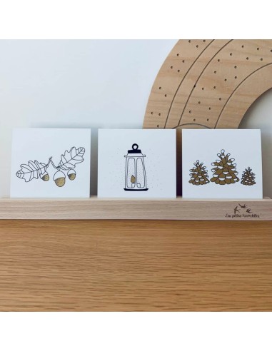 Carte Feuilles de chêne - Les Petites Hirondelles