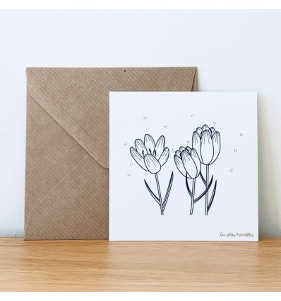 Carte Crocus - Les Petites Hirondelles