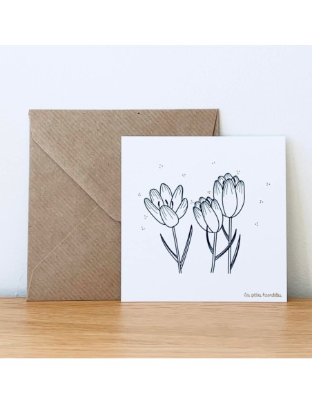 Carte Crocus - Les Petites Hirondelles