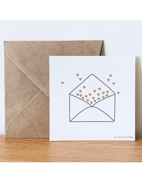 Carte Feuilles de chêne - Les Petites Hirondelles