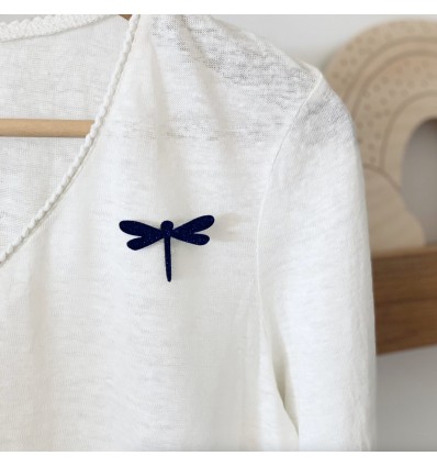 Pin's libellule bleu - Les Petites Hirondelles