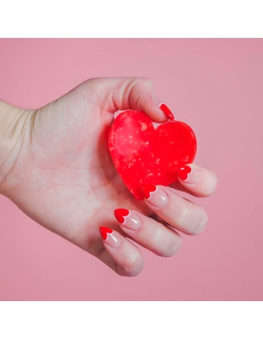 Pince à cheveux Coeur rouge- Coucou Suzette