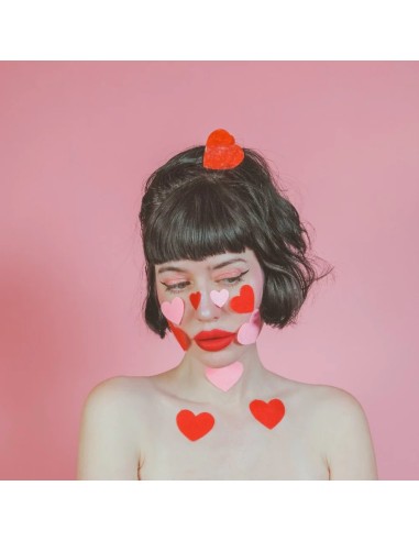 Pince à cheveux Coeur rouge- Coucou Suzette