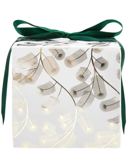 Papier cadeau Branche Sapin Blanc - Rico Design