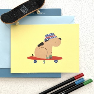 Carte postale Boby jaune - Mariisore