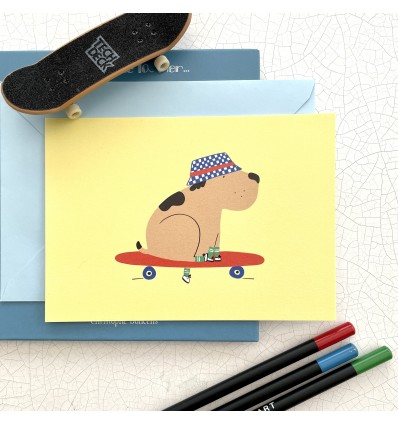 Carte postale Boby jaune - Mariisore