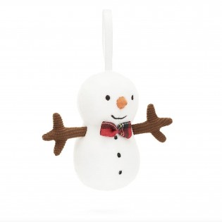 Peluche festive folly bonhomme de neige - Jellycat