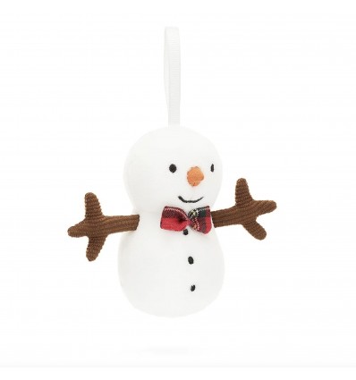 Peluche festive folly bonhomme de neige - Jellycat