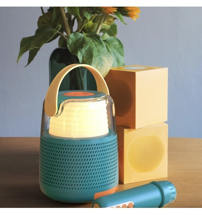 Enceinte et Karaoké Turquoise - Mobility On Board