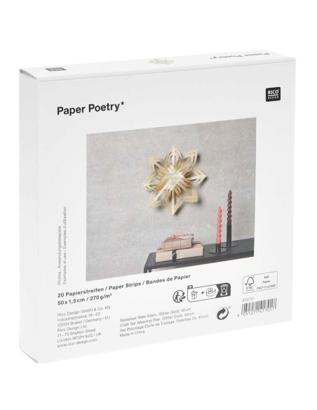 Etoile dorée à fabriquer - Rico Design