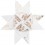 Kit de fabrication 10 étoiles de Fröbel blanches et dorées - Rico Design