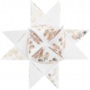 Kit de fabrication 10 étoiles de Fröbel blanches et dorées - Rico Design
