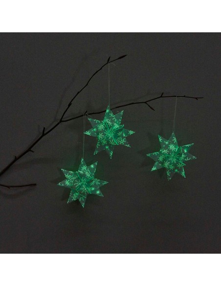 Kit de fabrication 10 étoiles de Fröbel Phosphorescentes - Rico Design