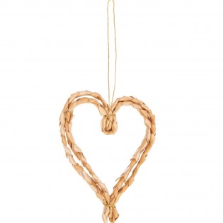 4 décorations coeurs en paille - Rico Design