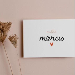 Carte Mille Mercis - My Lovely Thing 2