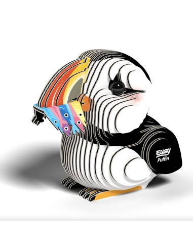 Eugy puzzle Macareux 3D en carton