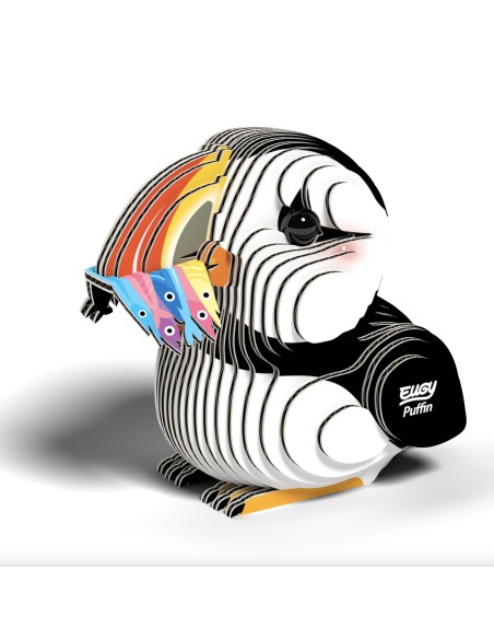 Eugy puzzle Macareux 3D en carton