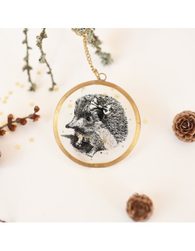 Cadre rond laiton Hérisson (S) - Baubels