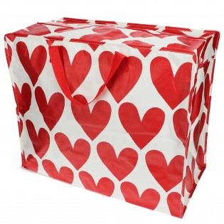 Grand sac de rangement Coeurs rouges - Rex London 2