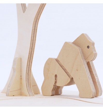 Les animaux de la savane à construire - Manufacture en Famille