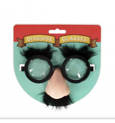 Lunettes avedc moustache - Rex