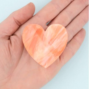 Pince à cheveux Coeur rose - Coucou Suzette