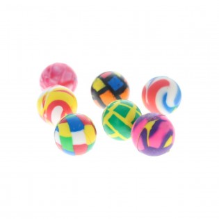 Balle rebondissante colorée