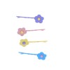 Set de 4 barrettes fleurs