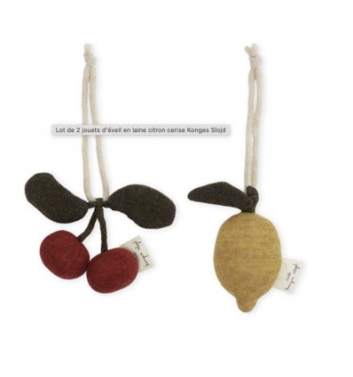 Jeu d'éveil citron et cerise - Konges Slojd