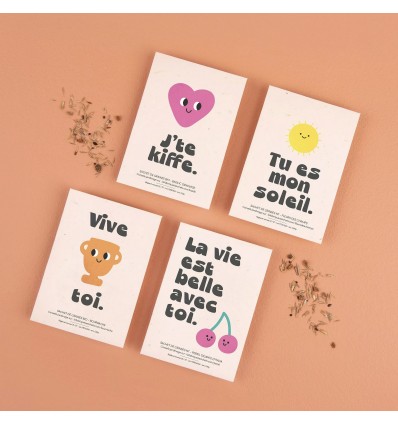 Graines à planter "J'te kiffe" - La Fabrique à Sachets