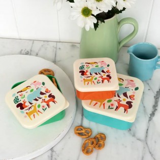 Set de 3 boites à goûter woodland - Rex
