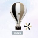 Montgolfière blanc/marron/noir (L) - Superballoon