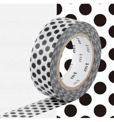 Masking Tape Pois noir