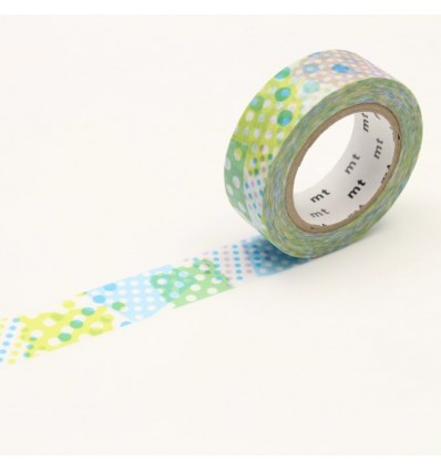 Masking tape Negapoji dot blue