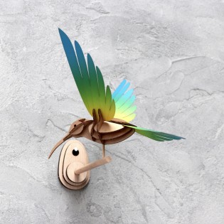 Présentoir mural en bois bird perch - Assembli 2