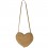 Sac à bandoulière coeur noisette